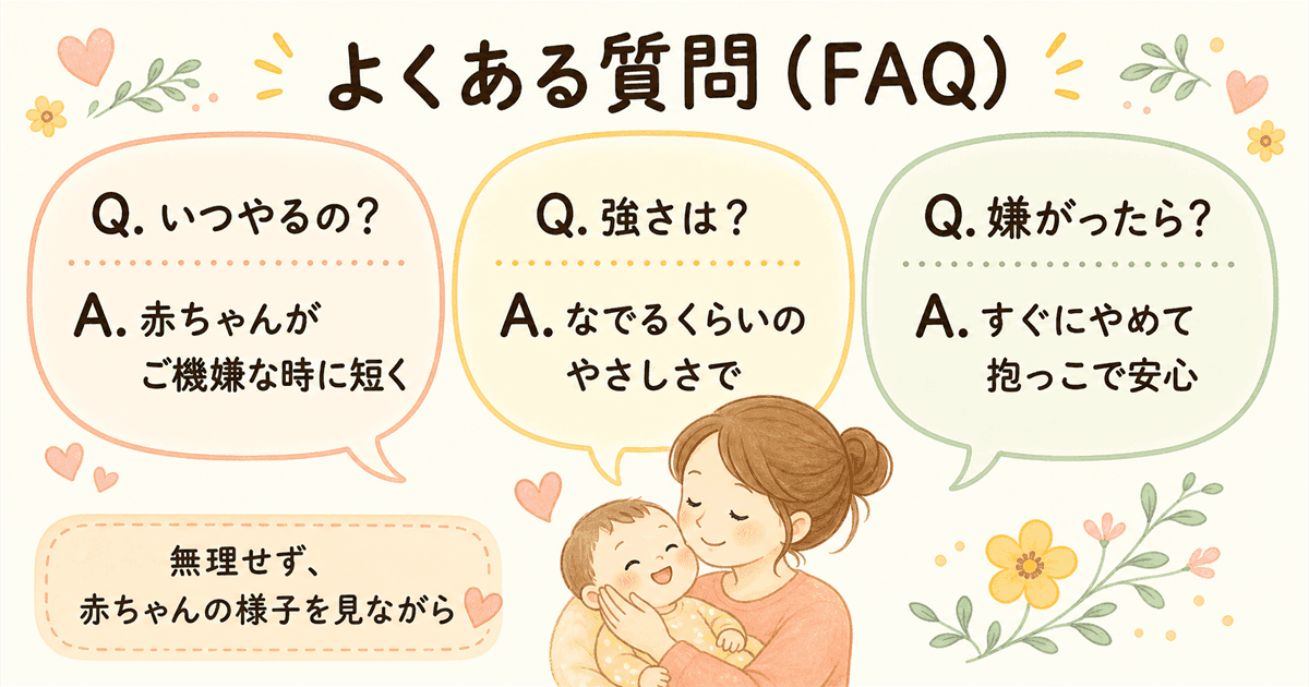 よくある質問 夜泣きのツボ押しの図解