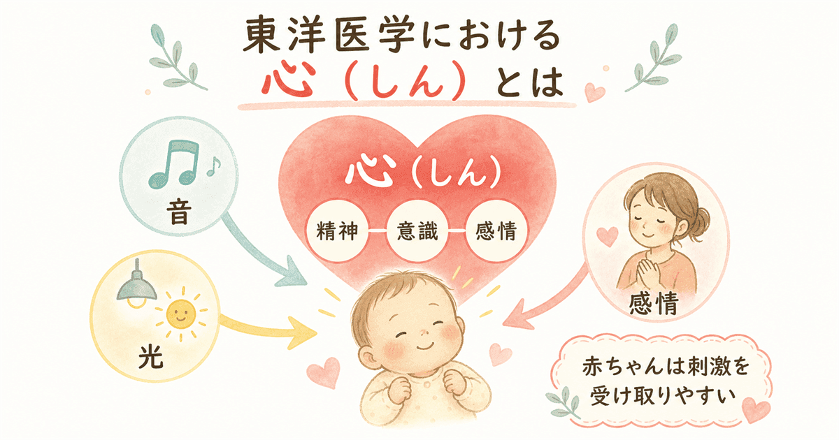 東洋医学における「心（しん）」とはの図解