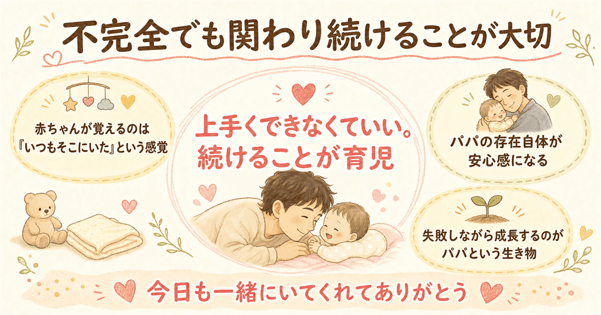 不完全でもいい、関わり続けることが大切