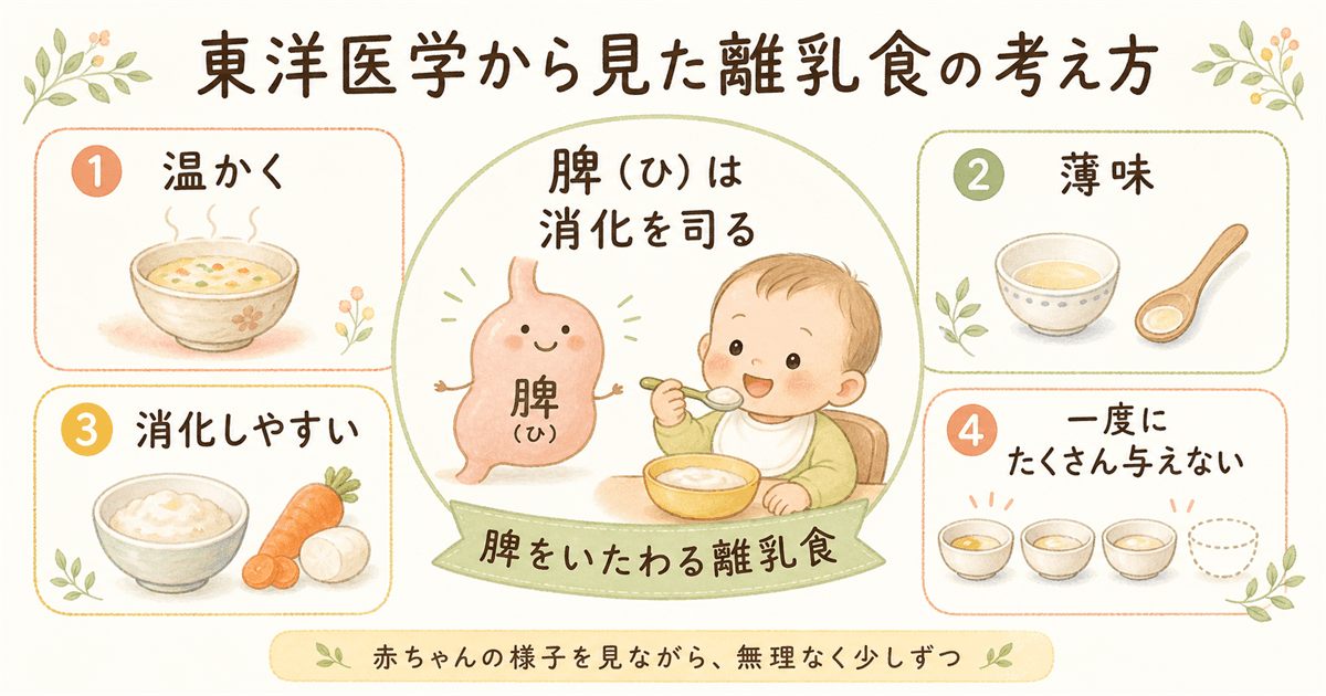 東洋医学から見た離乳食の考え方