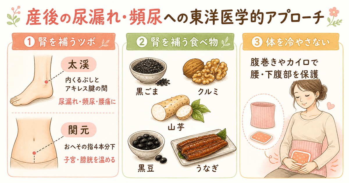 産後の尿漏れ・頻尿への東洋医学的アプローチ