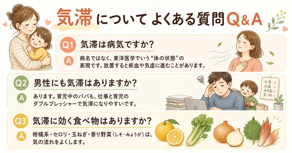 気滞についてよくある質問Q&A