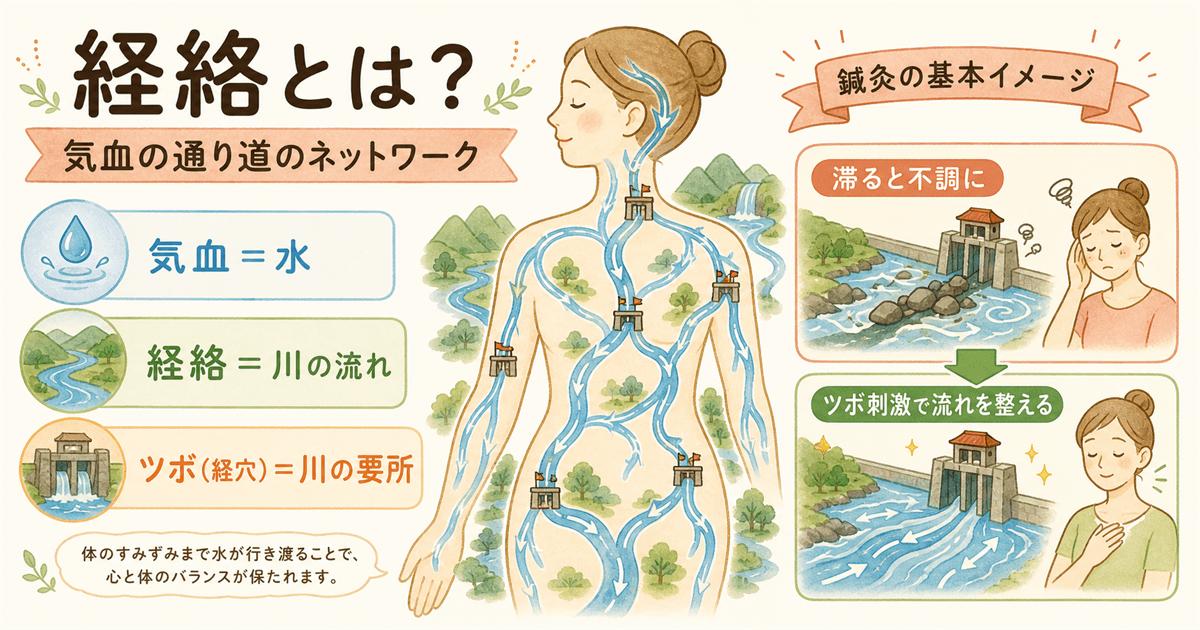 経絡とは？気血の通り道のネットワーク