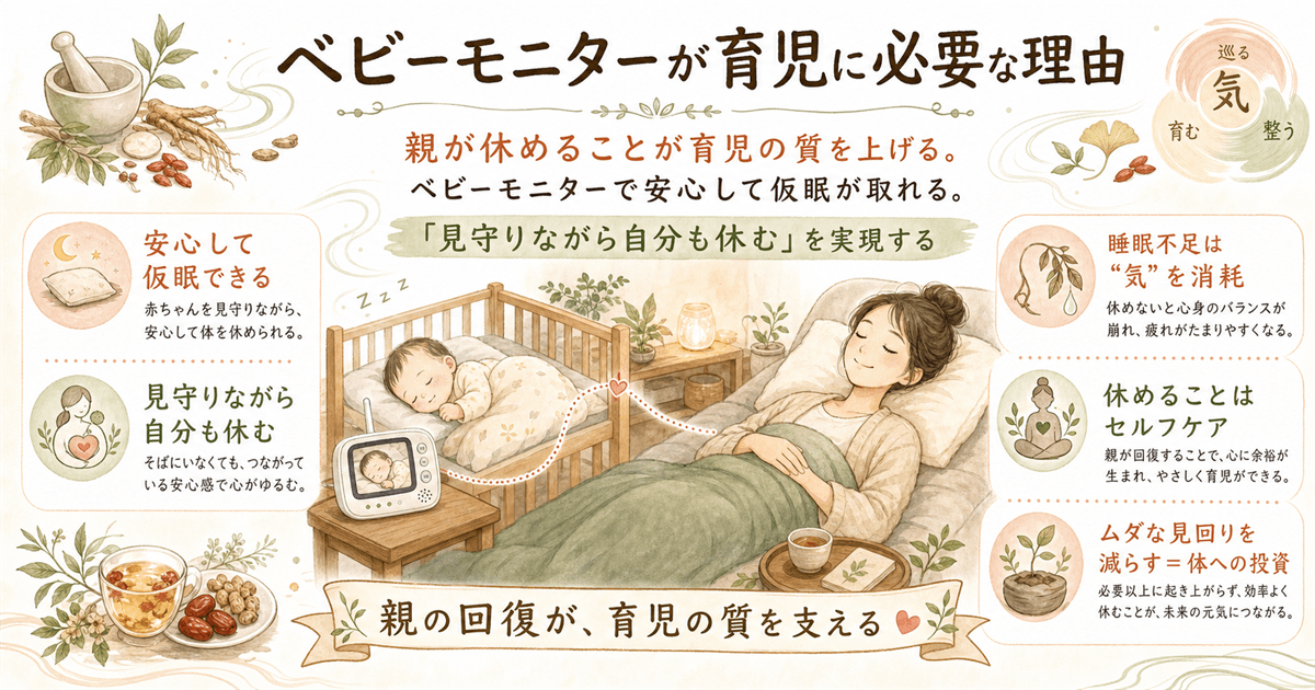 ベビーモニターが育児に必要な理由