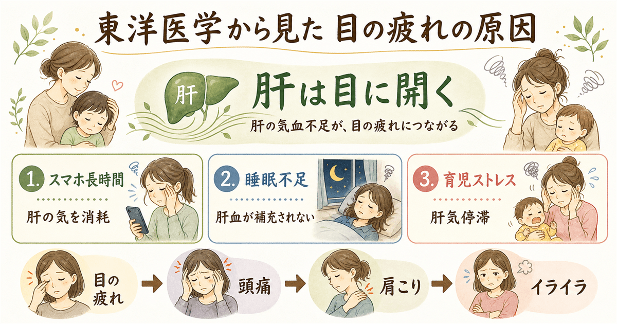 東洋医学から見た目の疲れの原因