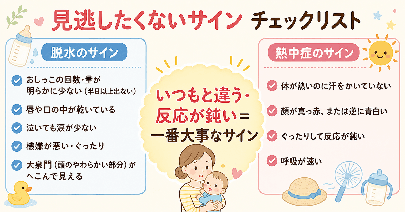 見逃したくないサイン チェックリスト