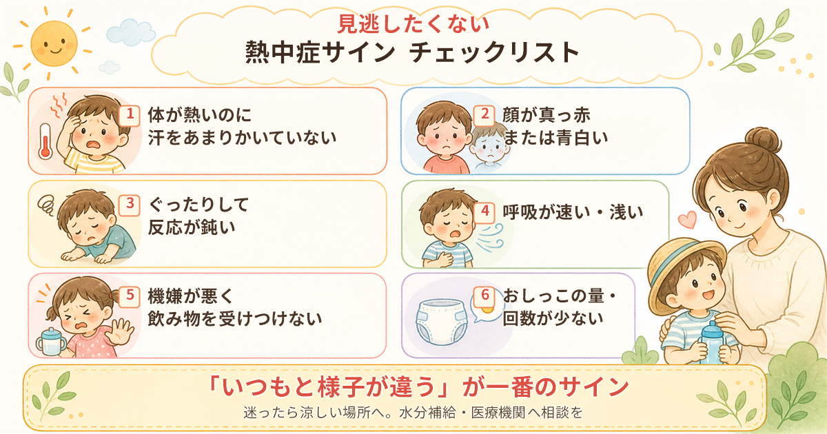 見逃したくないサイン チェックリスト