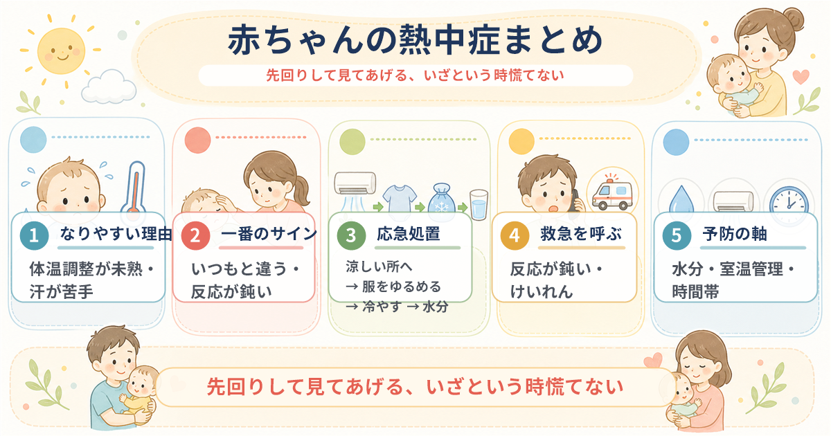 赤ちゃんの熱中症まとめ