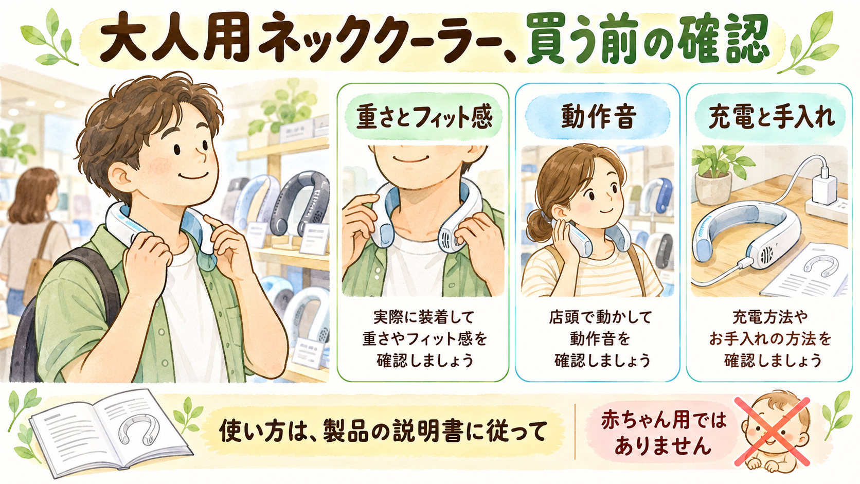 ネッククーラーの選び方