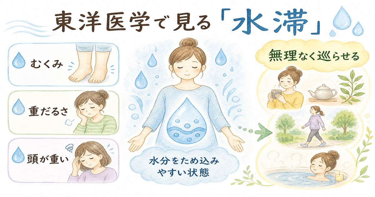 東洋医学で見る水滞のサイン