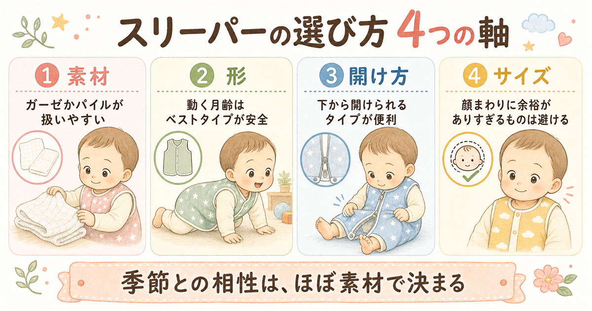 スリーパーの選び方4つの軸