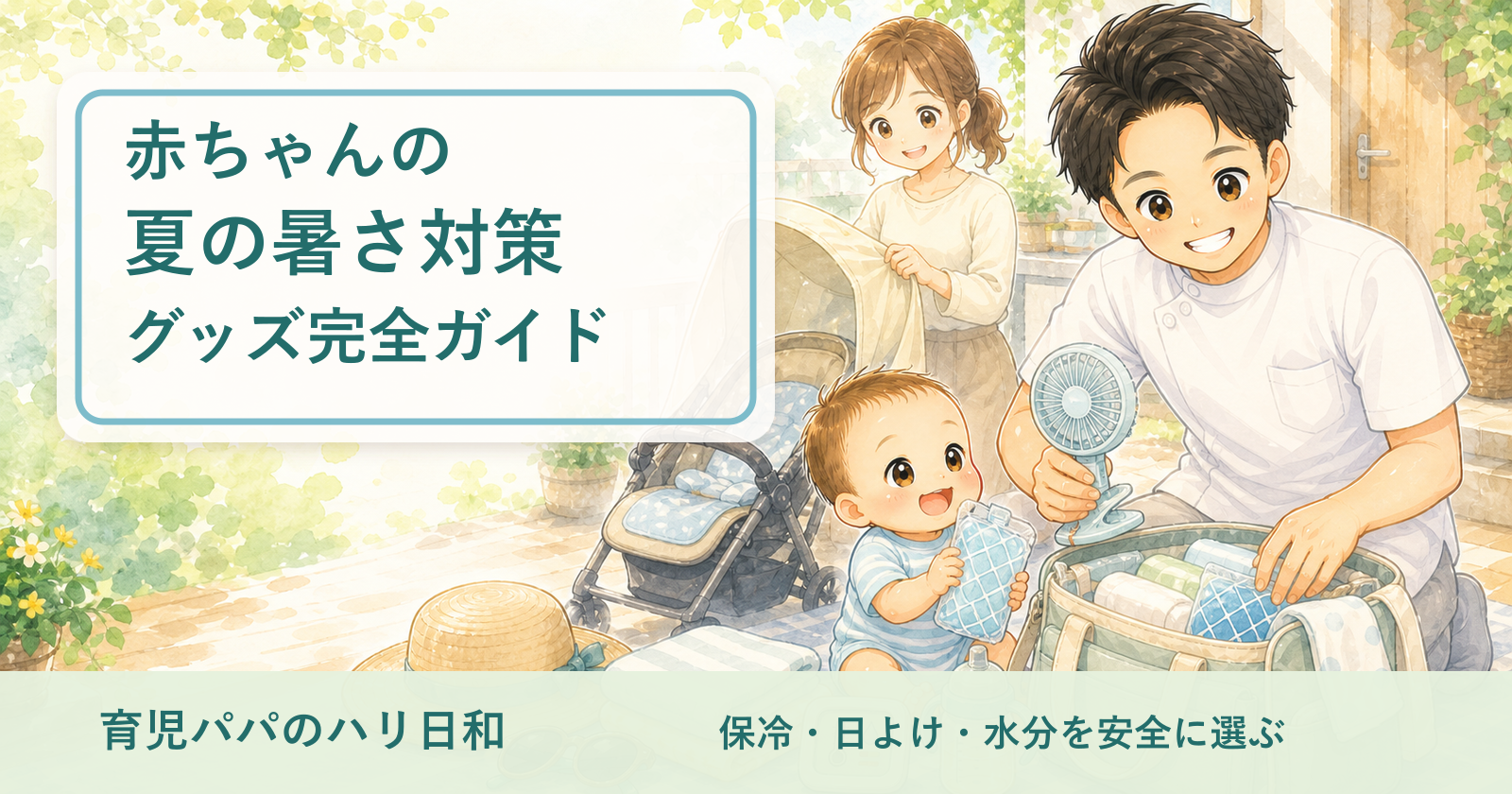 赤ちゃんの夏の暑さ対策グッズ完全ガイド|保冷・熱中症予防の商品選び